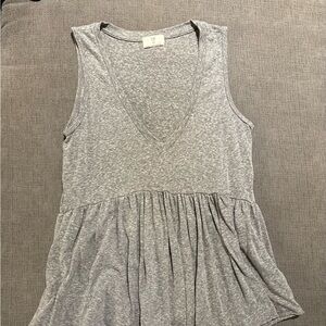 t.la petite Heathered Gray Sleeveless Babydoll Women's Top Urban Outfitters XS